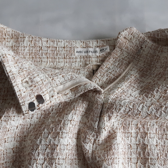 Anthropologie Avec Les Filles Tweed Pleated Shorts - Picture 3 of 15